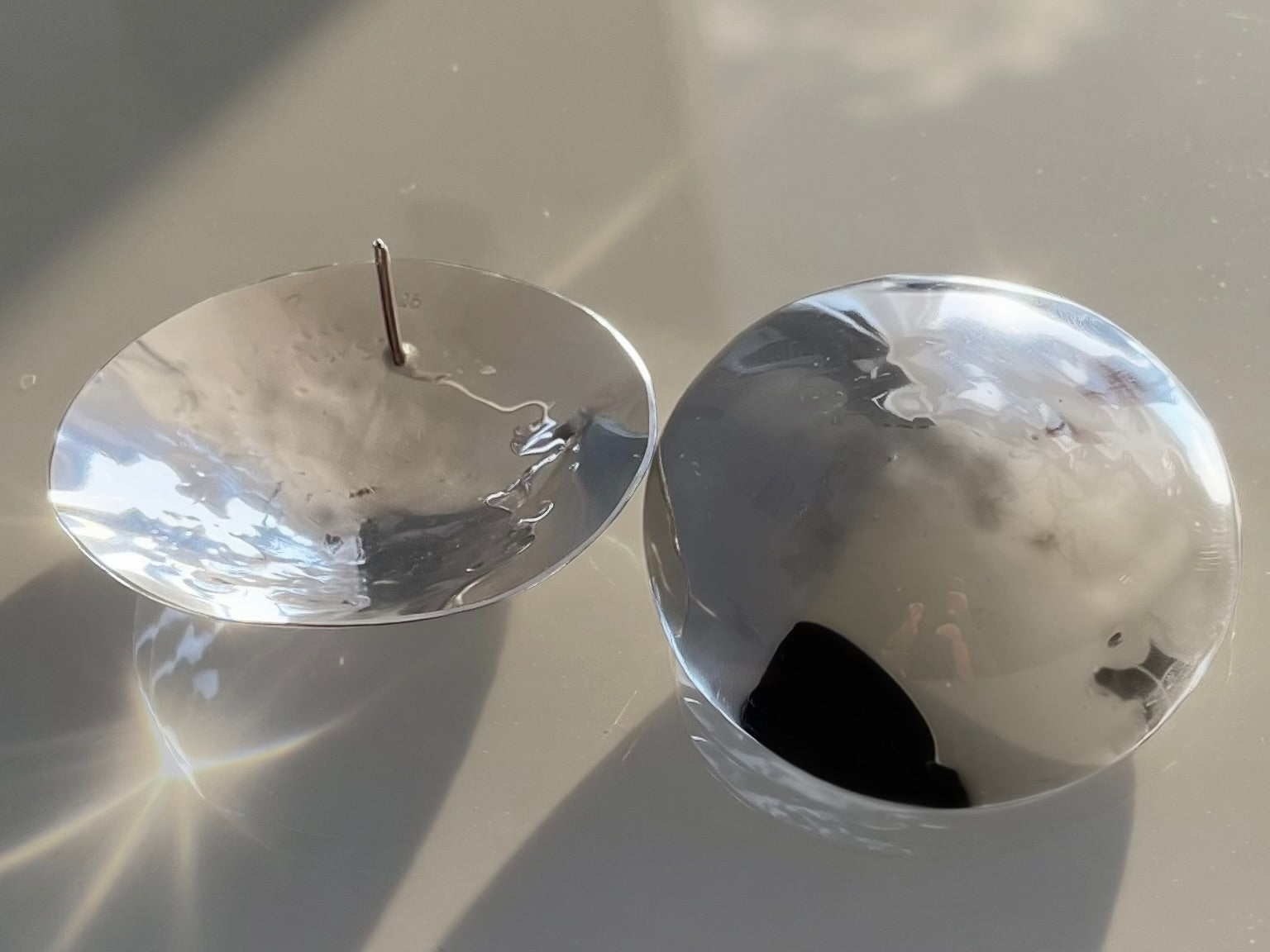 Large Moonmetal Studs